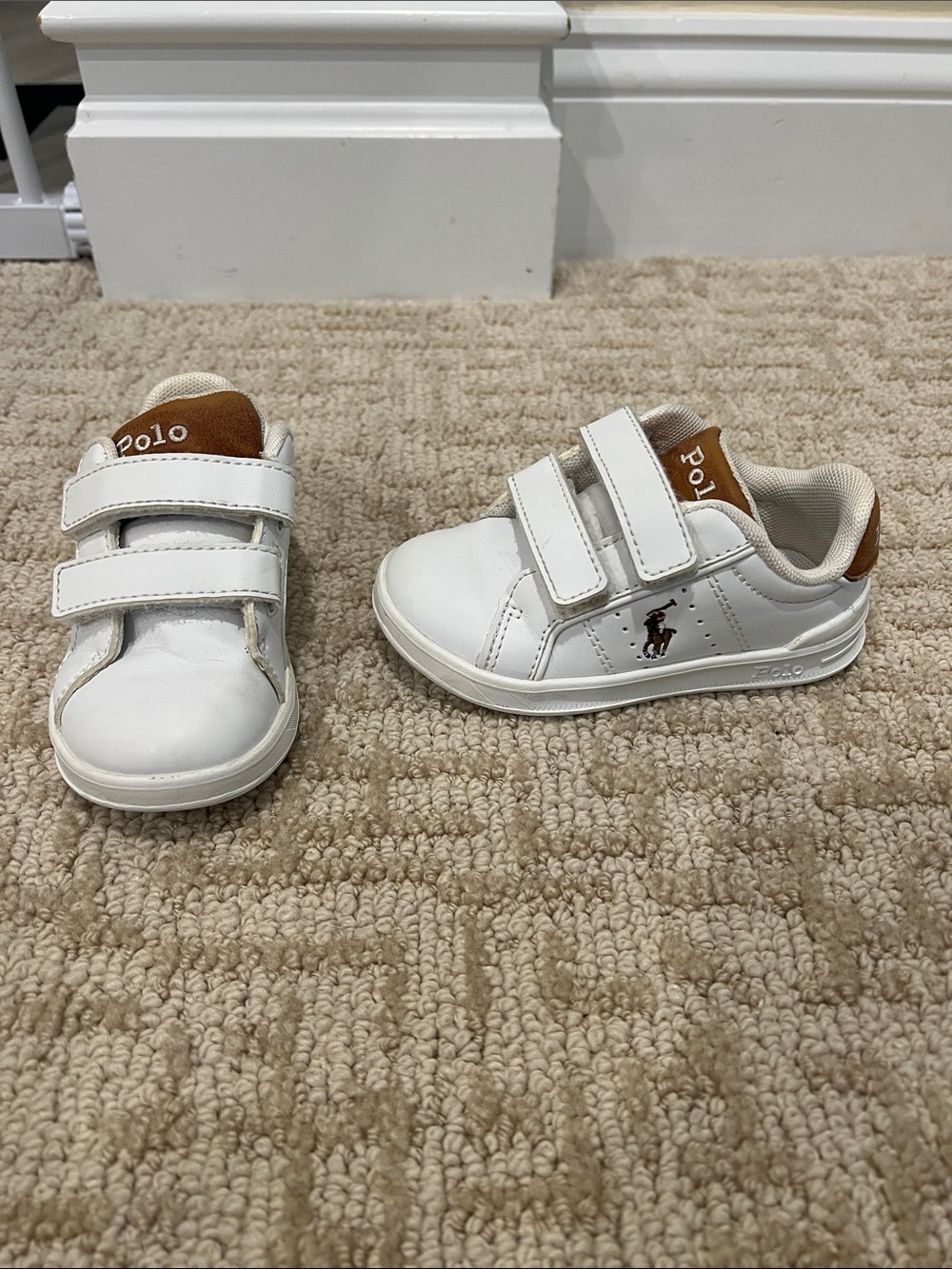 Polo by Ralph Lauren kids White Velcro Sneakers